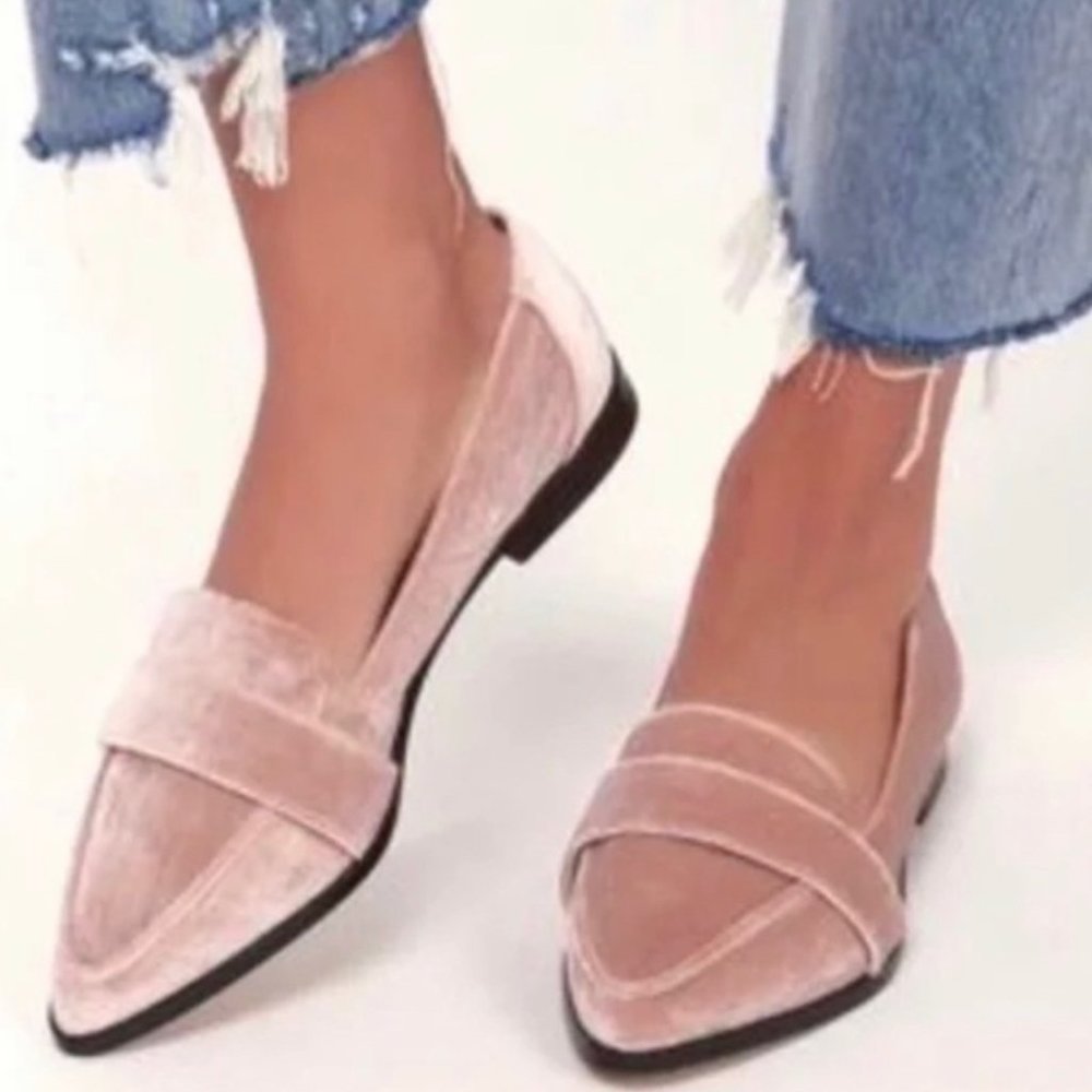 Sole Society Velvet Loafers